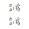 thumbnail image 2 of maskred Accessoires pour Volets Rideaux Store de Fenêtre Résistant à l'Usure Imperméable Quincaillerie Décorative Fournitures d'Intérieur Support Blanc 25mm 2Ensemble, 2 of 6