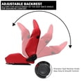 thumbnail image 6 of Spec-D Tuning Red/Black Premium Suede, Fully Reclinable Racing Seat w/Dual Sliders, 4 Point Harness Compatible, 1 Seat, 6 of 7