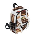 thumbnail image 2 of FORMRS Kids School Backpack with Front Zippered Pocket 12" Student Travel Daypack, White Cakes Pattern, 2 of 6