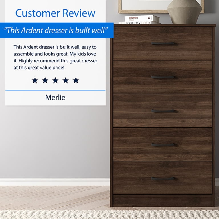mainstays classic 5 drawer dresser instructions Ardent Dresser, Dark Walnut How to Style Bodycon Benefiz cup Kid Size:18-24Months Mini Kleid