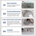 thumbnail image 4 of Epoxy Colored Sand Floor Paint, Epoxy Colored Sand Self Leveling Floor Paint, High Gloss Marble Effect Coating for Concrete, Waterproof, Non-slip, For Basement, Garage (sesame gray, 35oz(1k)), 4 of 8