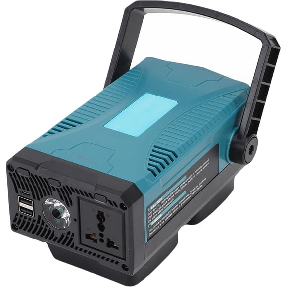 Onduleur 150W CC vers Ca, CC18V vers Ca110V avec 1 Prise, 2 Ports USB A, 1 Port USB C PD pour Ma*kita, Batterie Lithium-Ion 18V BL1850B BL1830B BL1820B (Fiche US)