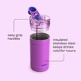 thumbnail image 6 of Bubba Water Jug, 64 Oz, Stainless Steel, Vacuum Insulated Leakproof With Carrying Strap, DualSip 2-Way Lid, Moodbooster, 6 of 10