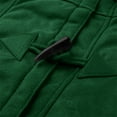 thumbnail image 6 of VINUSLI Winter Coats for Women Warm Fleece Lined Jackets Horn Buckle Button Sherpa Faux Fur Hooded Parka Peacoat Outerwear 2025 Green,S, 6 of 13