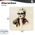 thumbnail image 4 of Stupell Industries Art Deco Glam Leopard Sonata Portrait Canvas Art, 30 x 30, by Svetlana Aleynikova, 4 of 8