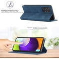 thumbnail image 3 of Case for Samsung Galaxy A53 5G, Vintage Classic Matte Leather Wallet Case Flip Notebook Style Cover with  Closure Kickstand Card Slots - Dark Blue, 3 of 16