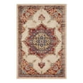 thumbnail image 2 of Unique Loom Utopia Collection Area Rug - Helios (4' x 6' Rectangle Cream/Blue), 2 of 6
