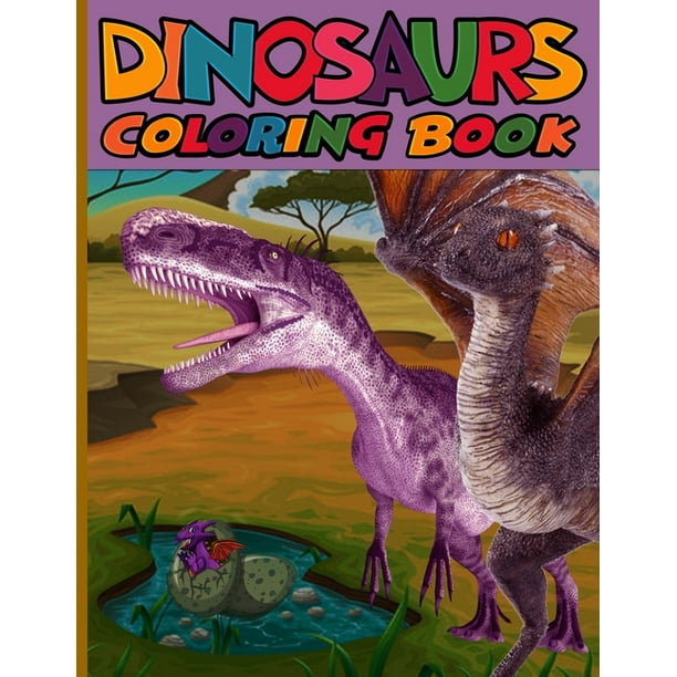 Download Dinosaur coloring book : Dinosaurs T-Rex Coloring Book 25 ...