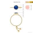 thumbnail image 4 of ANGARA Natural 1 Ct Multi Prong-Set Sapphire Solitaire Bolo Ring in 14K Yellow Gold for Women (Size-6mm) | September Birthstone, Anniversary, Jewelry Gift for Women | Natural Blue Sapphire Ring, 4 of 9