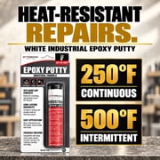 Starbond White Epoxy Putty, 2 oz, 1 pc. | High-Temperature Resistance - Steel-Reinforced, Waterproof Repair Stick for Plumbing, Tile & Appliance Repairs