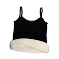 thumbnail image 1 of Guardurnaity Ropa interior de mujer sin mangas Color sólido chaleco invierno clima frío térmico básico Top Base ropa más cálida cuello en V ropa Prendas para la parte del cuerpo Negro Largo Guardurnaity AP013199-02, 1 of 6
