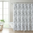 thumbnail image 2 of Home - Waterproof Shower Curtain, Stylish Bohemian Style Bathroom Decor, Elegant Floral Home Decor with 12 Plastic Hooks (Amberley Black, 72" x 72"), 2 of 6