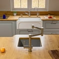 thumbnail image 4 of ALFI brand AB2038-BSS Solid Brushed Stainless Steel Retractable Single Hole Kitchen Faucet, 4 of 12