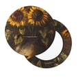 thumbnail image 2 of Lsque Rustic Sunflower Bouquet Pattern Round Bar chair cushion covers Velvet Fabric Premium Comfort Protects from Scratches and Stains for 14-17 Inch Chair-13 inch, 2 of 7