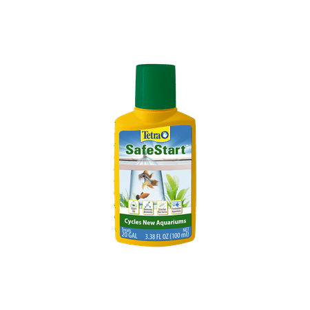 - Tetra Aquarium Safe Start Bacteria for Aquariums, 3.38 oz