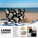 thumbnail image 5 of Fotbe black white Skull bone Bolsa de Viaje para Playa - Resistente al Agua, Bolsa Tote de Gran Capacidad y Ligera con 7 Bolsillos para Mujeres y Hombres, 5 of 7