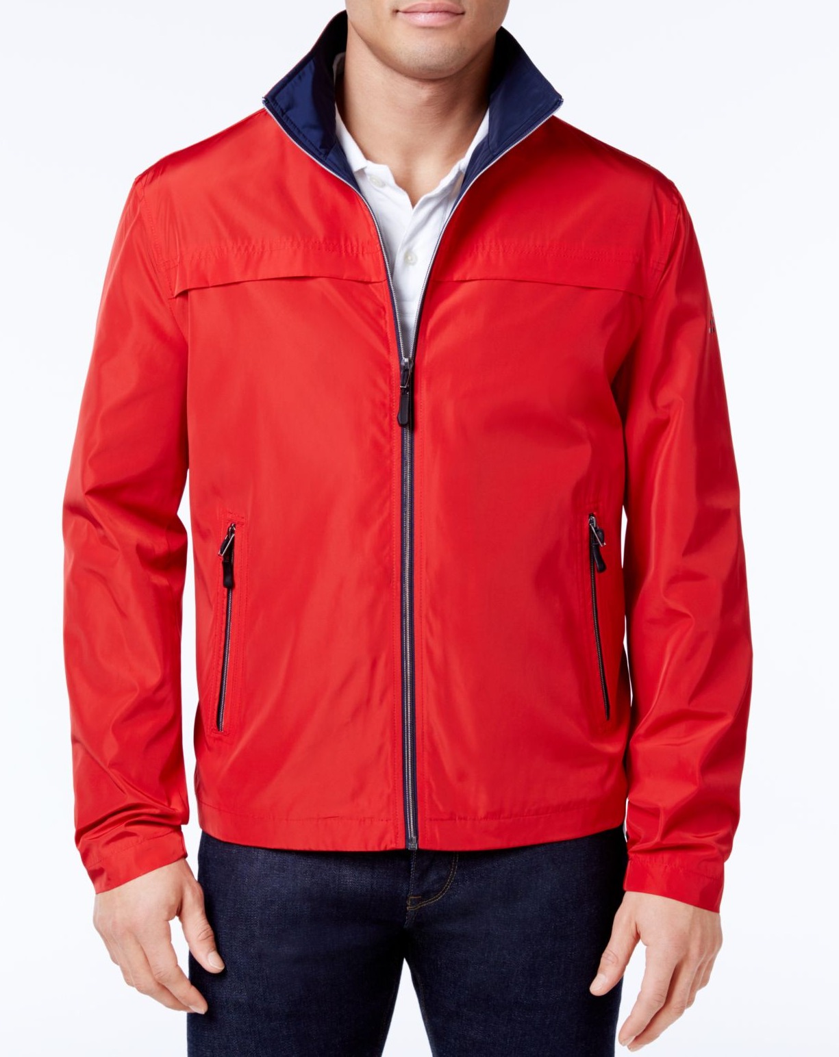 London Fog - London Fog NEW Red Mens Size Large L Packable Windbreaker ...