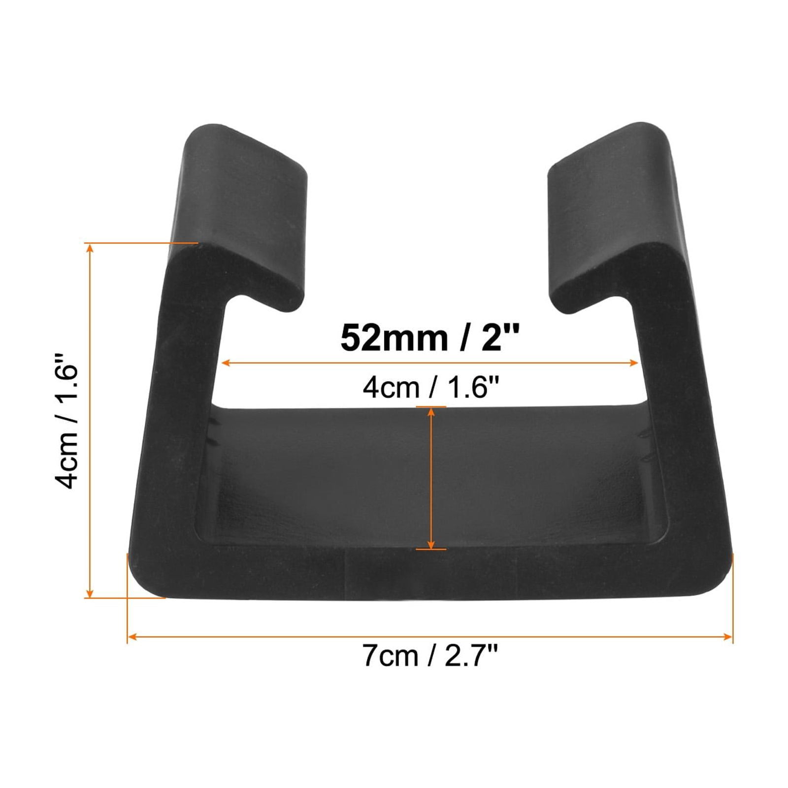 Unique Bargains Patio Furniture Clips Sofa Wicker Outdoor Garden Chair Clamps Black 8