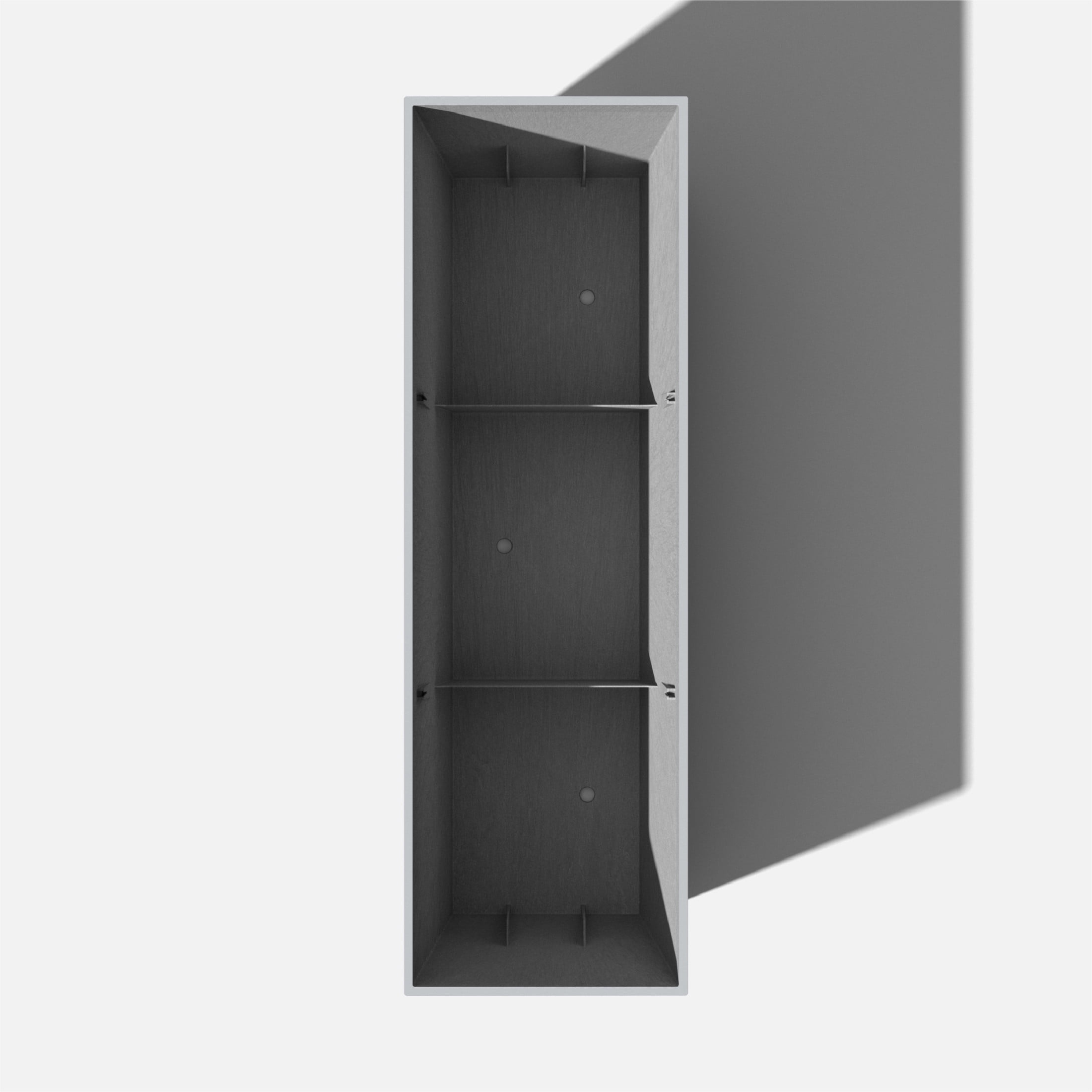 Veradek Pure Series Midori 39" Plastic Planter - Gray