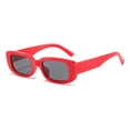 thumbnail image 1 of BUTABY Gafas de sol rectangulares para mujer, gafas de conducción retro de los años 90, marco cuadrado estrecho, protección UV400, 1 of 6