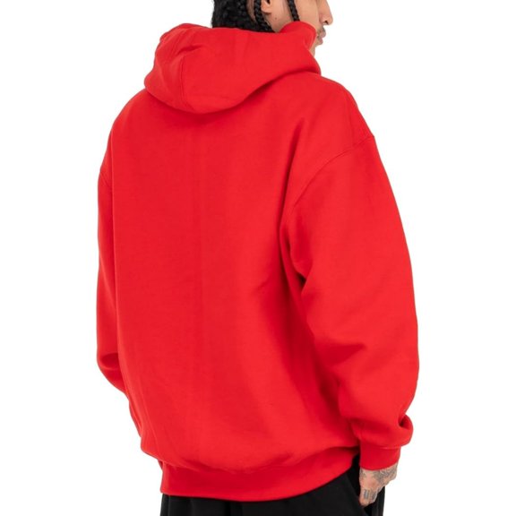 Pro Club Men's Heavyweight Pullover Hoodie Sweatshirt RED-S
