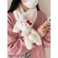 thumbnail image 1 of Guantes de felpa de gato para mujer, bufanda peluda versátil de estilo coreano para estudiantes, para mantener el calor en invierno, novedad de 2024, 1 of 5