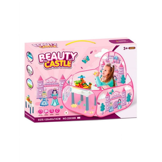 Juego de Mesa Multiactividad 130 Bloques Mesa + Casa Temática de Princesas