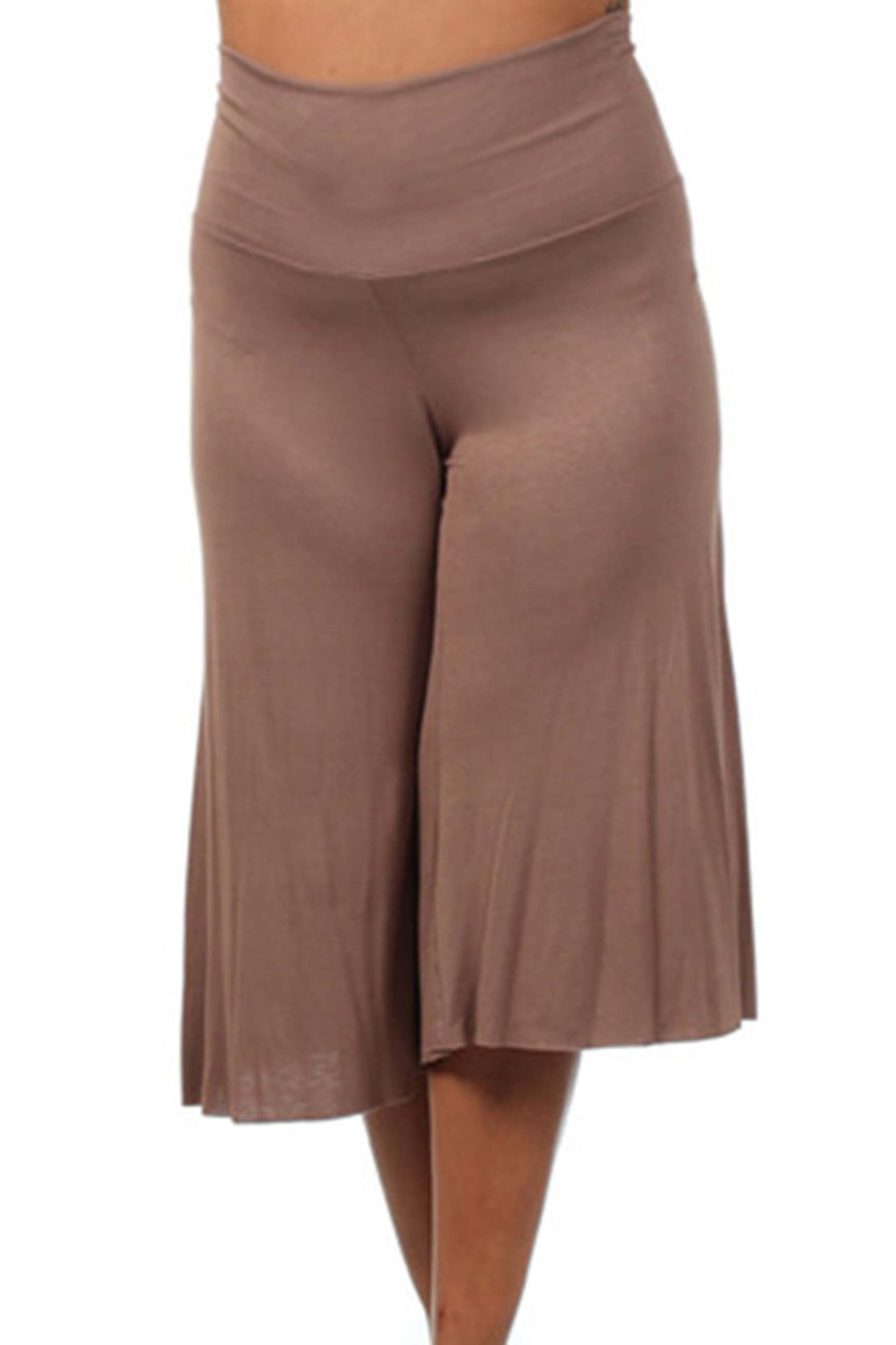 PB COUTURE Womens Plus Size Gaucho Maternity Capri Pants Culotte