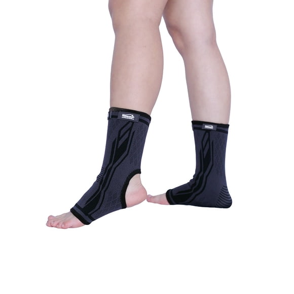 Tobillera Abierta Transpirable Tejido 3D G Negro Elastica Homecare