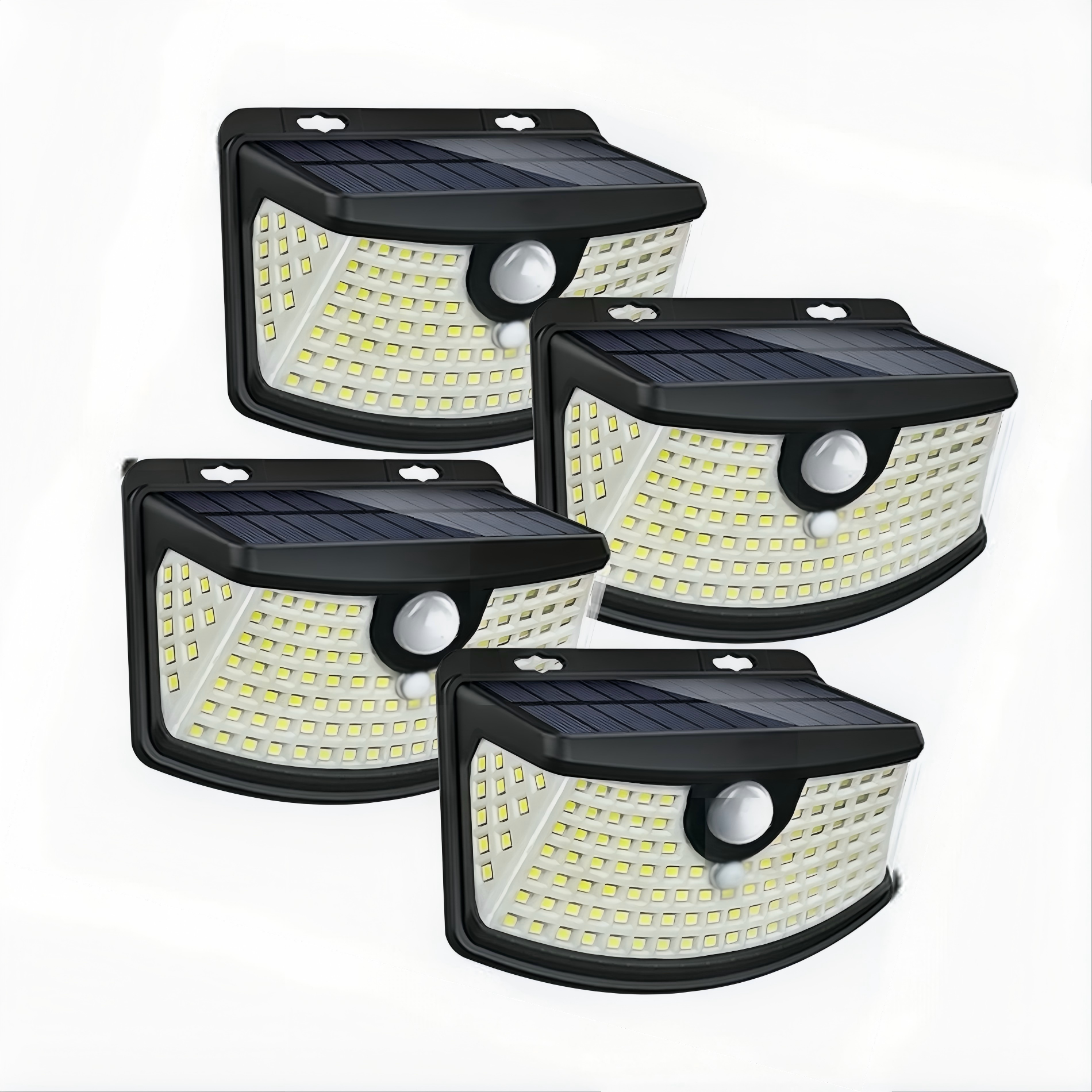 Tolsprint 120-LED Solar Motion Sensor Outdoor Light, 4-Pack photo 1