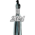 thumbnail image 4 of Endea Graduation Black/Light Blue/Silver Mixed Color Graduation Tassel with Silver Date Drop, 4 of 11