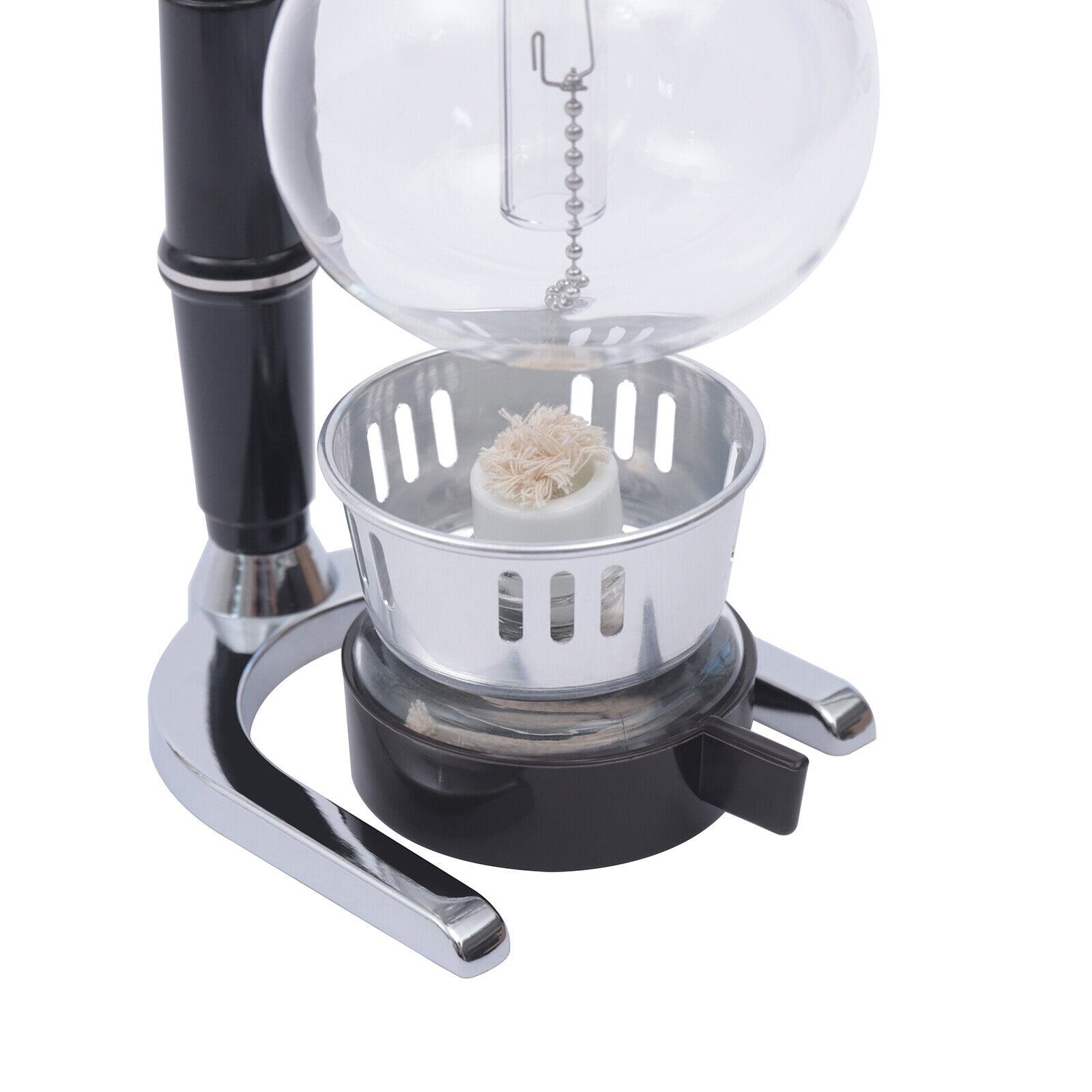 Siphon Coffee Maker, Luxury Royal Family Balance Syphon Coffee Maker Siphon Brewer Elegant Design Retro-Style Coffee Maker Japanese Style Vacuum Glass Siphon Pot, 360ml (Type C)