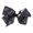 Black, variant on Motique Accessories Womens Hair Bow Clips Paisley Print Ribbon, 5.5W x 4H inches, Metal Clip (White)