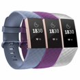 thumbnail image 1 of adepoy Compatible with Fitbit Charge 3 Bands for Women Men Large Small, Adjustable Replacement Wristbands for Fitbit Charge 3 and Fitbit Charge 3 SE, 3 Pack, 1 of 7