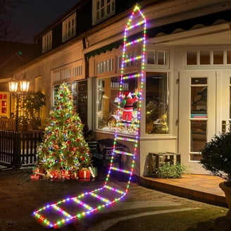 Giant LED Flashing Peppermint Candy Cane Holiday Lights Wand