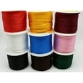 thumbnail image 2 of U8MO 10 meter 2mm Nylon String Chinese Satin Silk Braided Cord Love Binding Rope-Green, 2 of 9