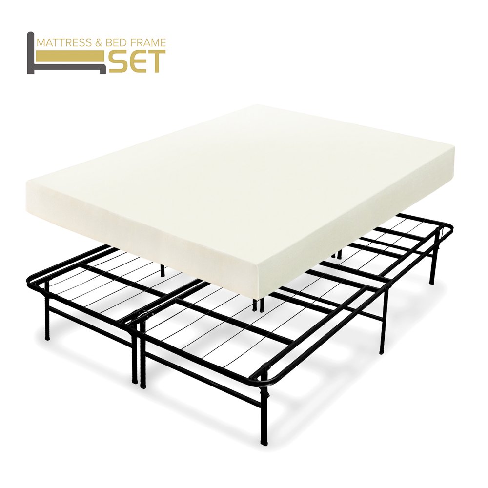 Best Price Mattress 6 Inch Memory Foam Mattress and DualUse Steel Bed