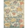 thumbnail image 1 of Unique Loom Positano Abstract Turtles Rug 9' x 12' Rectangle Beige/Blue, 1 of 2