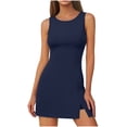thumbnail image 7 of Women Shorts Jumpsuit Sleeveless Seamless One Piece Yoga Romper Tank Bodycon Gym Sports Yoga Bodysuit Solid Color Butt Lifter Shapewear Summer Casual Breathable Comfortable Sports Jumpsuit Shorts, 7 of 7