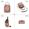 thumbnail image 3 of FORMRS Crossbody Bag for Women Quilted Travel Shoulder Cell Phone Purse with Chain Strap Handbag, Brown Gingerbread Houses, 3 of 7