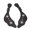 Black, variant on Vintage Western Leather Spur Straps Adjustable Rhinestone Floral Boots Accessories for Horse Riders 10.8 Inches / 27.5 cm Brown 1 Pair