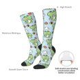 thumbnail image 4 of KLL Cute Floral Frog Print Cool Socks Men's Women's Crew Socks Funny Crazy Novelty Stockings, 4 of 6