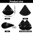 thumbnail image 3 of 4 Pieces Triangle Powder Puffs Face Cosmetic Powder Puff Washable Reusable Soft Plush Powder Sponge Makeup Foundation Sponge for Face Body Loose Powder Wet Dry Makeup Tool, 3 of 5