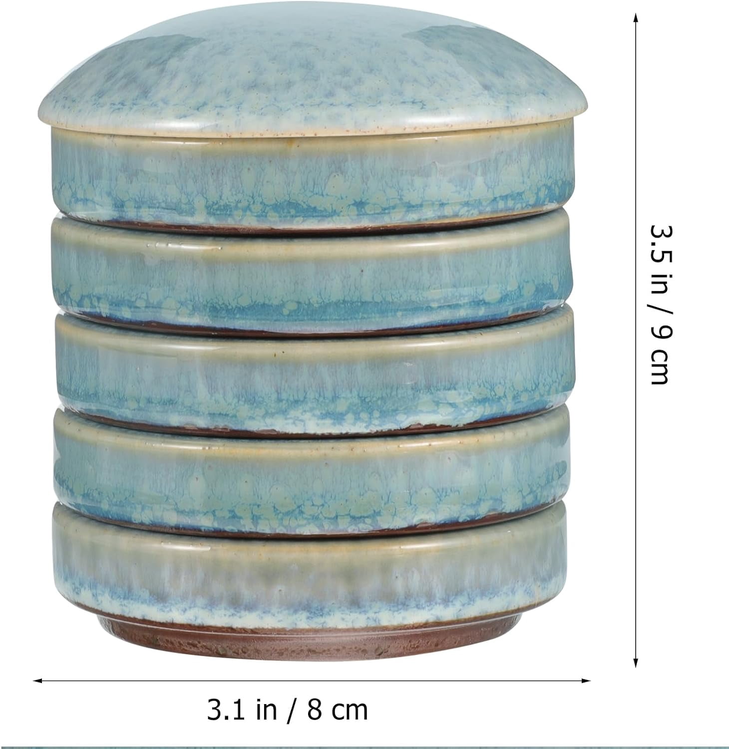 ABPETE 1 Set Ceramic Palette Artist Mixing Trays Porcelain Watercolor Tray Artists Palette Color Display Plate Watercolor Tray Ceramic Artist Paint Round Tray Ceramics Nail Plate Gouache