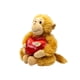 thumbnail image 2 of Peluche Chango Enamorado Corazón Tierno Ámbar Importadora La Merced Tela Suave Hipoalergénica, 2 of 4