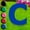Black, variant on Blue Letter C 20 inches tall