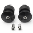 thumbnail image 4 of 2Pcs Motorcycle Bar End Black Rearview Side Mirrors for Triumph Speed Triple, 4 of 7