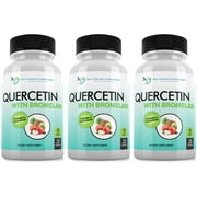 Quercetin 800mg w/ Bromelain 165mg Per Serving- 120 Veggie Capsules-Full 60 Day Supply, Vitamin Supplement to Support Cardiovascular Health & Bioflavonoids for Cellular Function, Gluten Free, Non-GMO