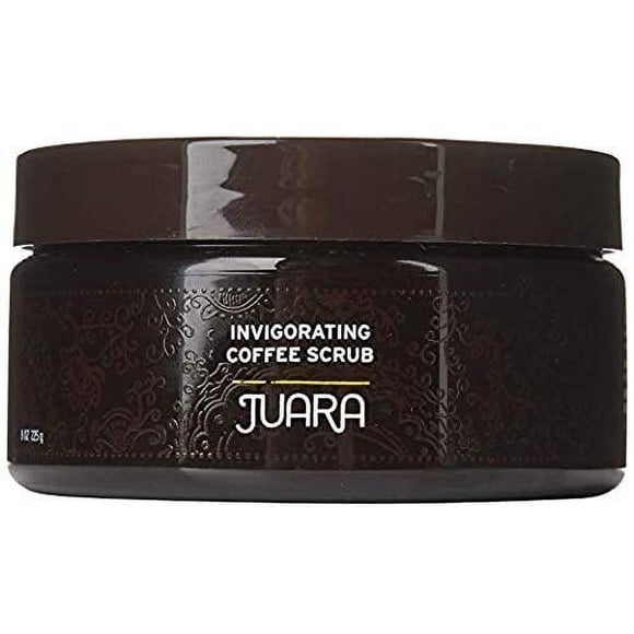 JUARA - Exfoliante de Café Vigorizante | Piel suave y áspera | Exfoliante Corporal | Aroma de chocolate expreso | Polaco Hidratante | Limpieza rejuvenecedora | Sin crueldad, sin sulfato de parabenos,