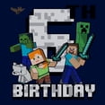 thumbnail image 2 of Boys Minecraft Happy 6th Birthday T Shirt, 2 of 5